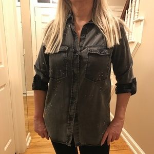 Zara Grey Blouse
